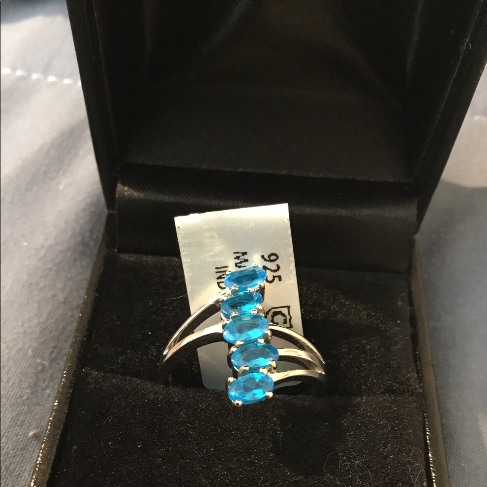 NWT Natural Neon Appetite Jaipur Gemstone Solid Band Ring